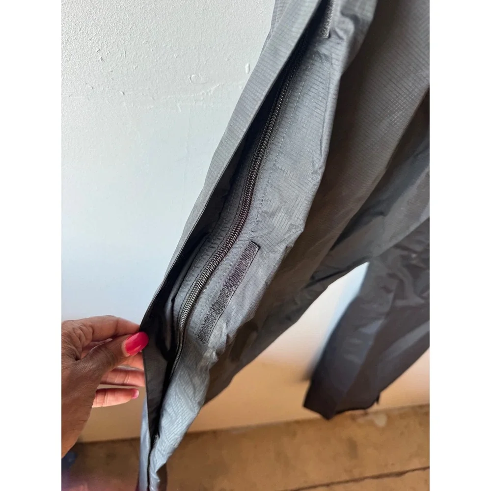 The North Face HyVent DT Black Waterproof Ripstop Rain Pants XL Full Side Zip